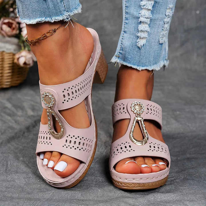 Sandals for Women | Block Open Toe