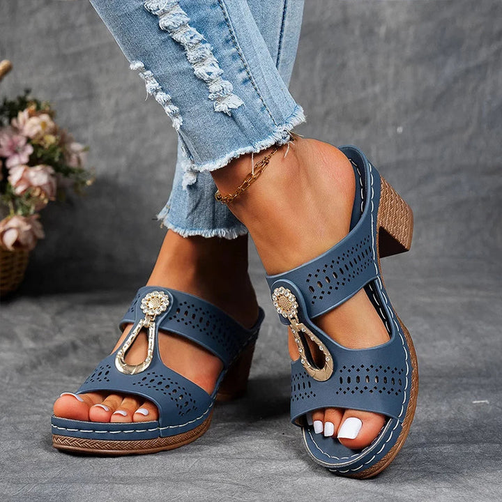Sandals for Women | Block Open Toe