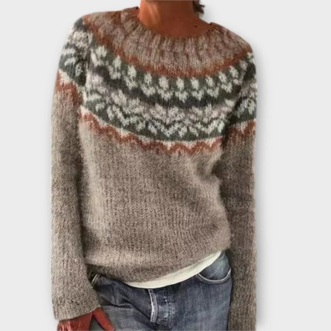 Sweater for Women | Vintage-Inspired Fair Isle Crewneck