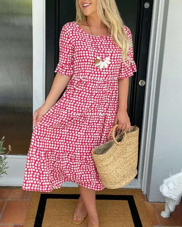 Summer Dress For Women | Midi Polka Dot