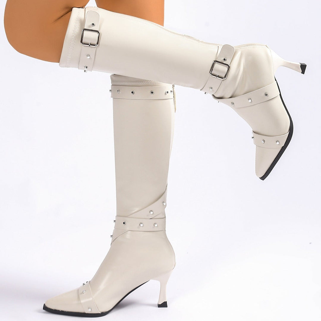 Boots For Women | Pointed Toe Knee-High Heel Style