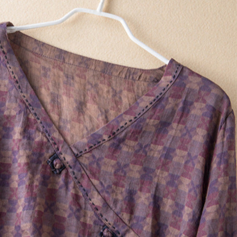 Women’s Blouse | Loose Fit V-Neck