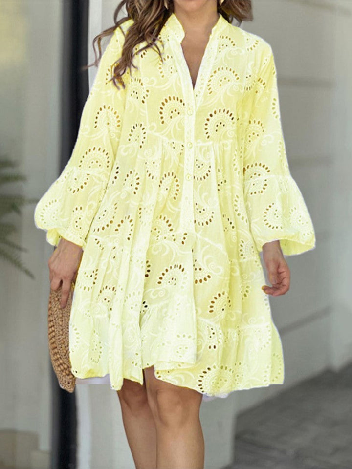 Summer Dress For Women | Mini Long Sleeve Flowing Design