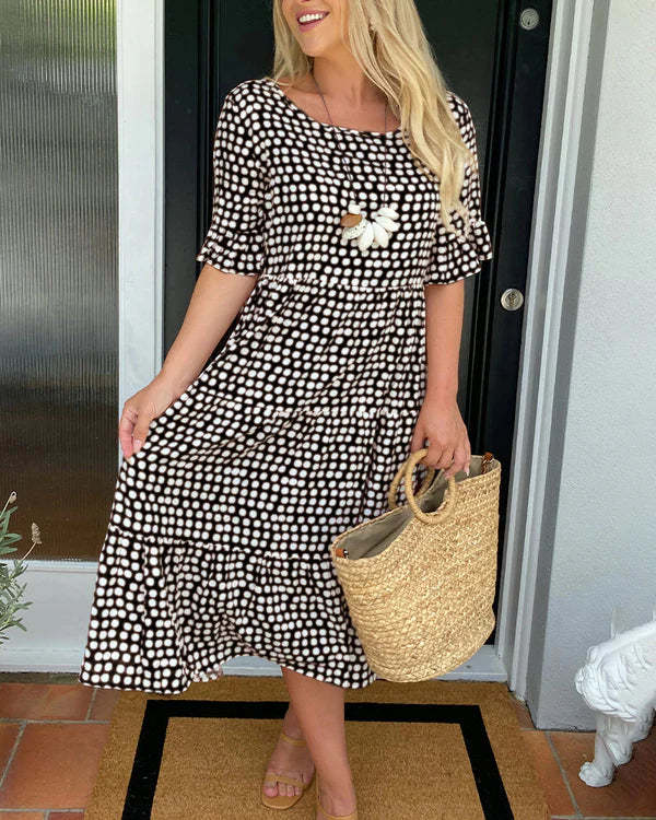 Summer Dress For Women | Midi Polka Dot