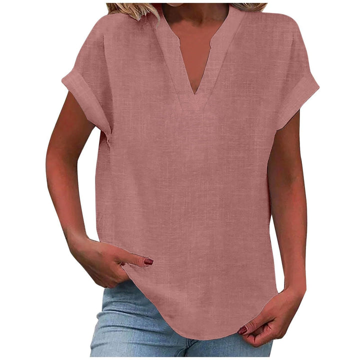 Blouse For Women | Short Sleeve V-Neck