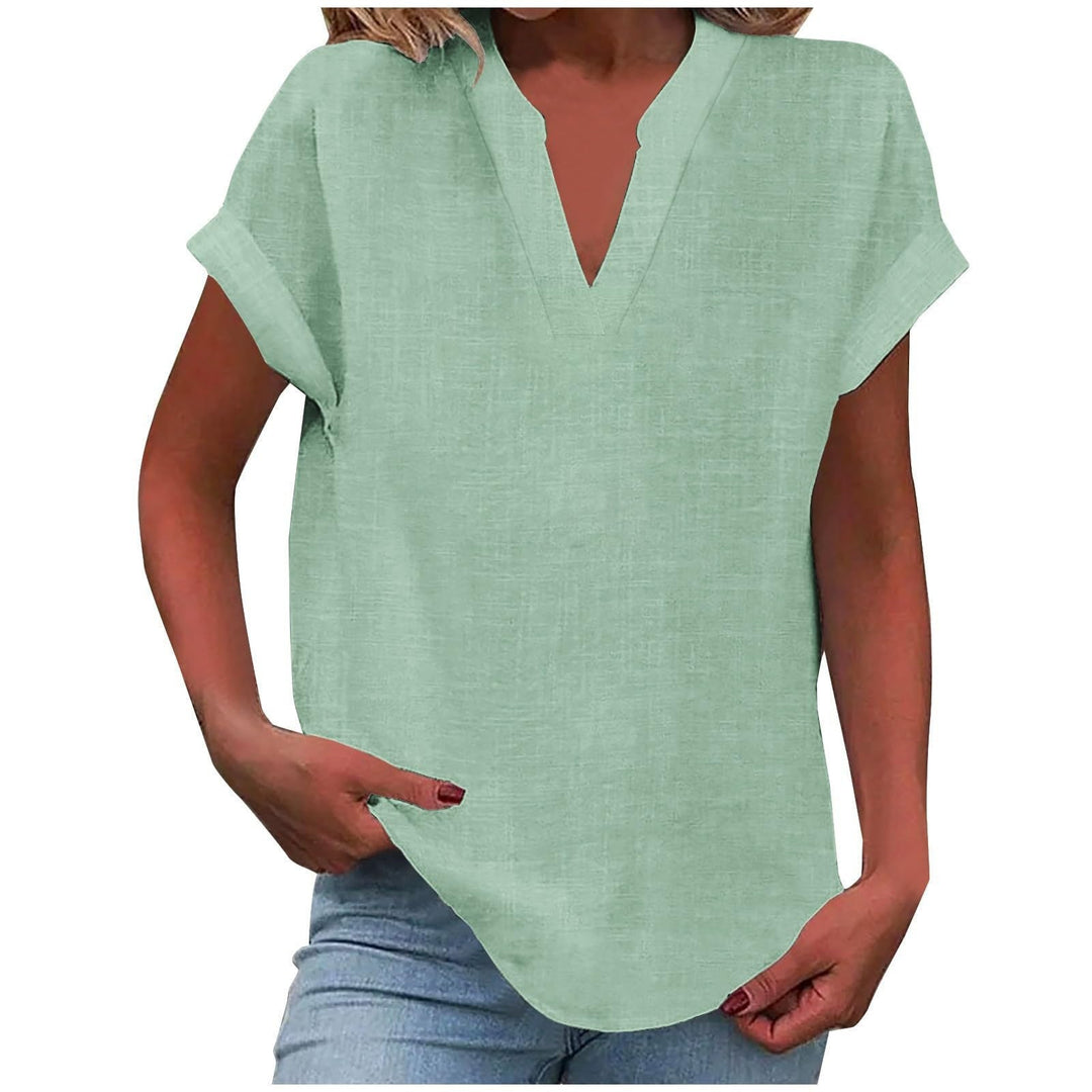 Blouse For Women | Short Sleeve V-Neck