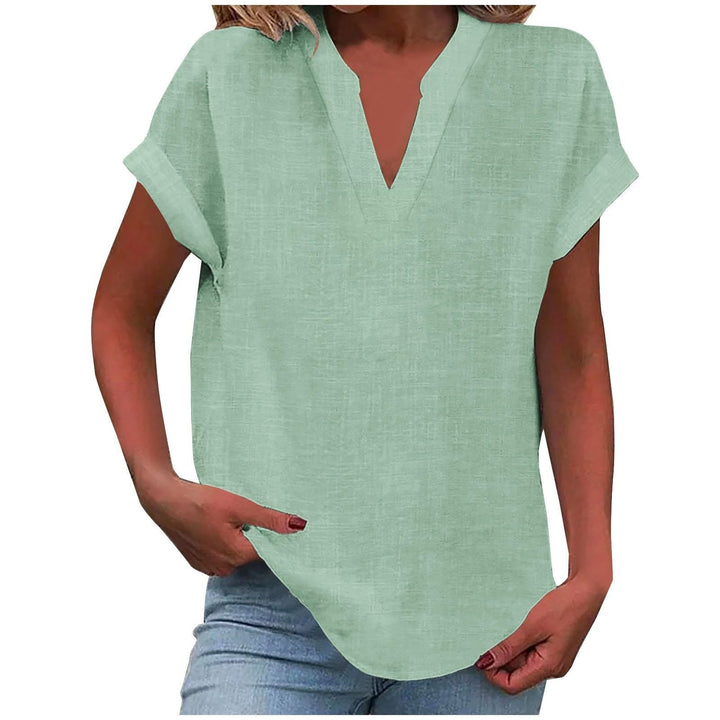 Blouse For Women | Short Sleeve V-Neck