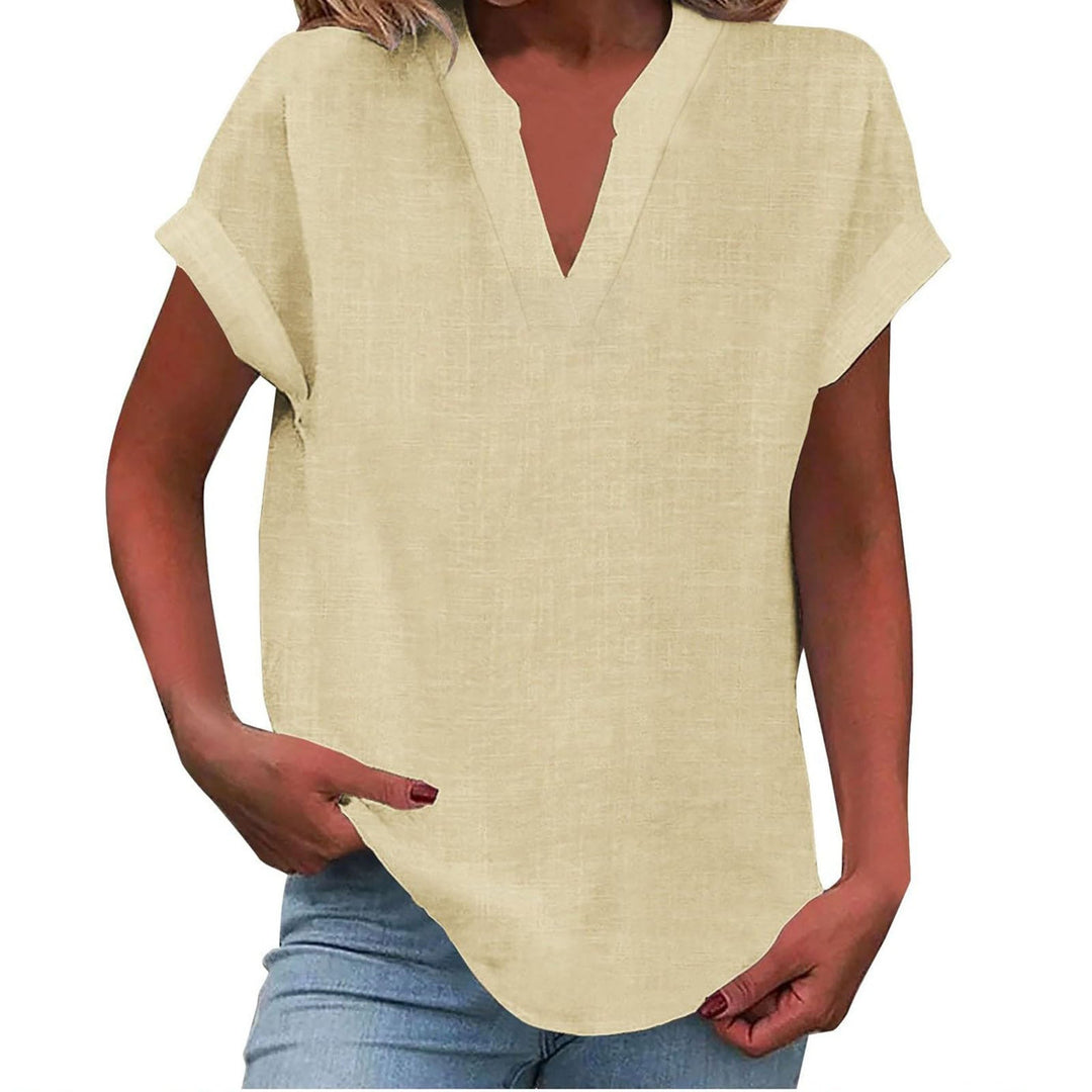 Blouse For Women | Short Sleeve V-Neck