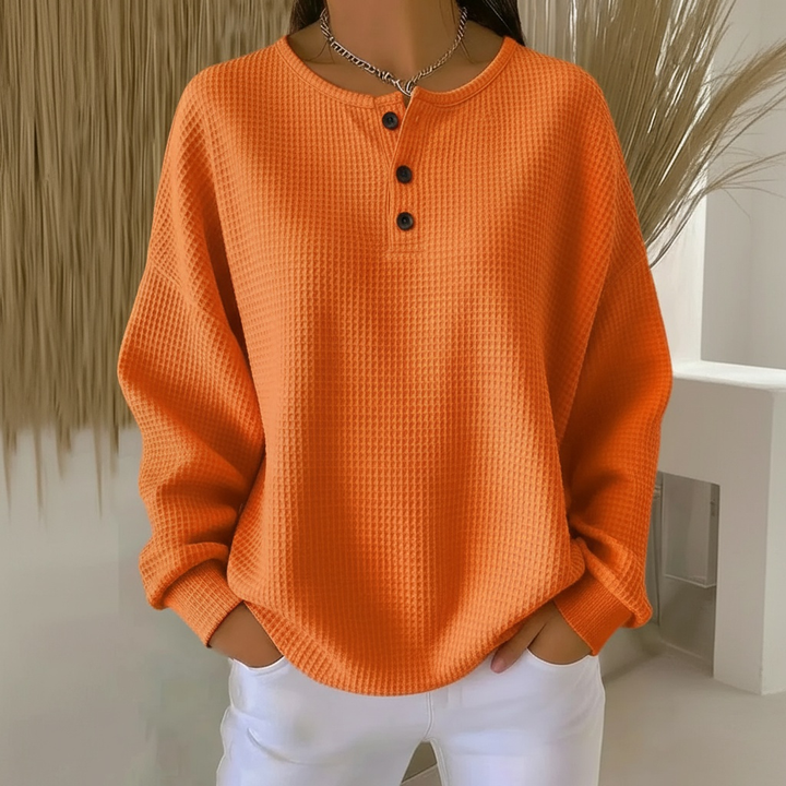 Pullover for Women | Oversized Henley-Style Fit