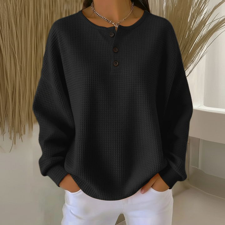 Pullover for Women | Oversized Henley-Style Fit