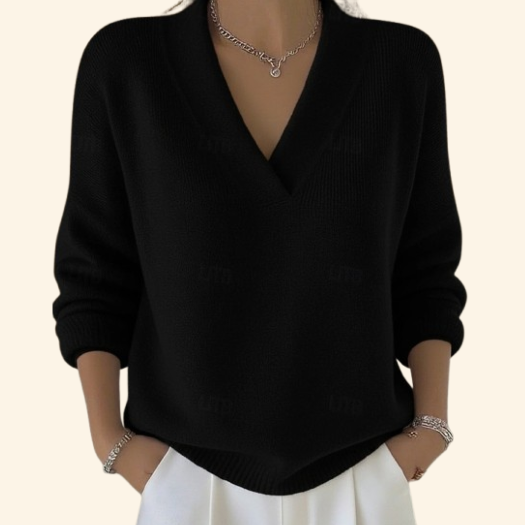 Women’s Blouse | V-Neck Long Sleeves