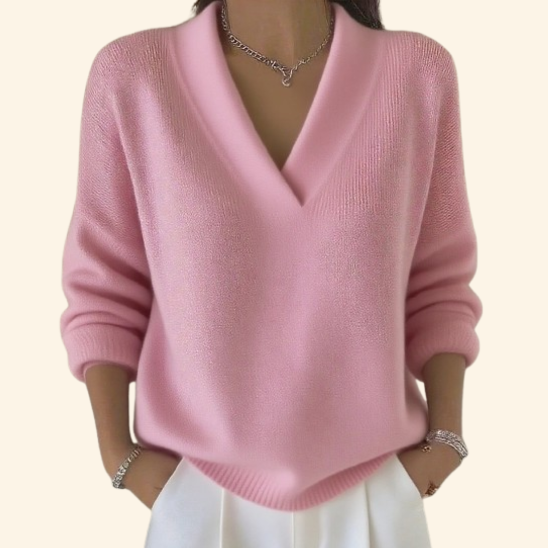 Women’s Blouse | V-Neck Long Sleeves