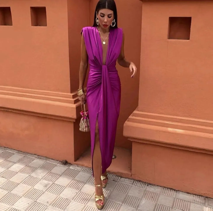 Women’s Maxi Dress | Side Slit Feature