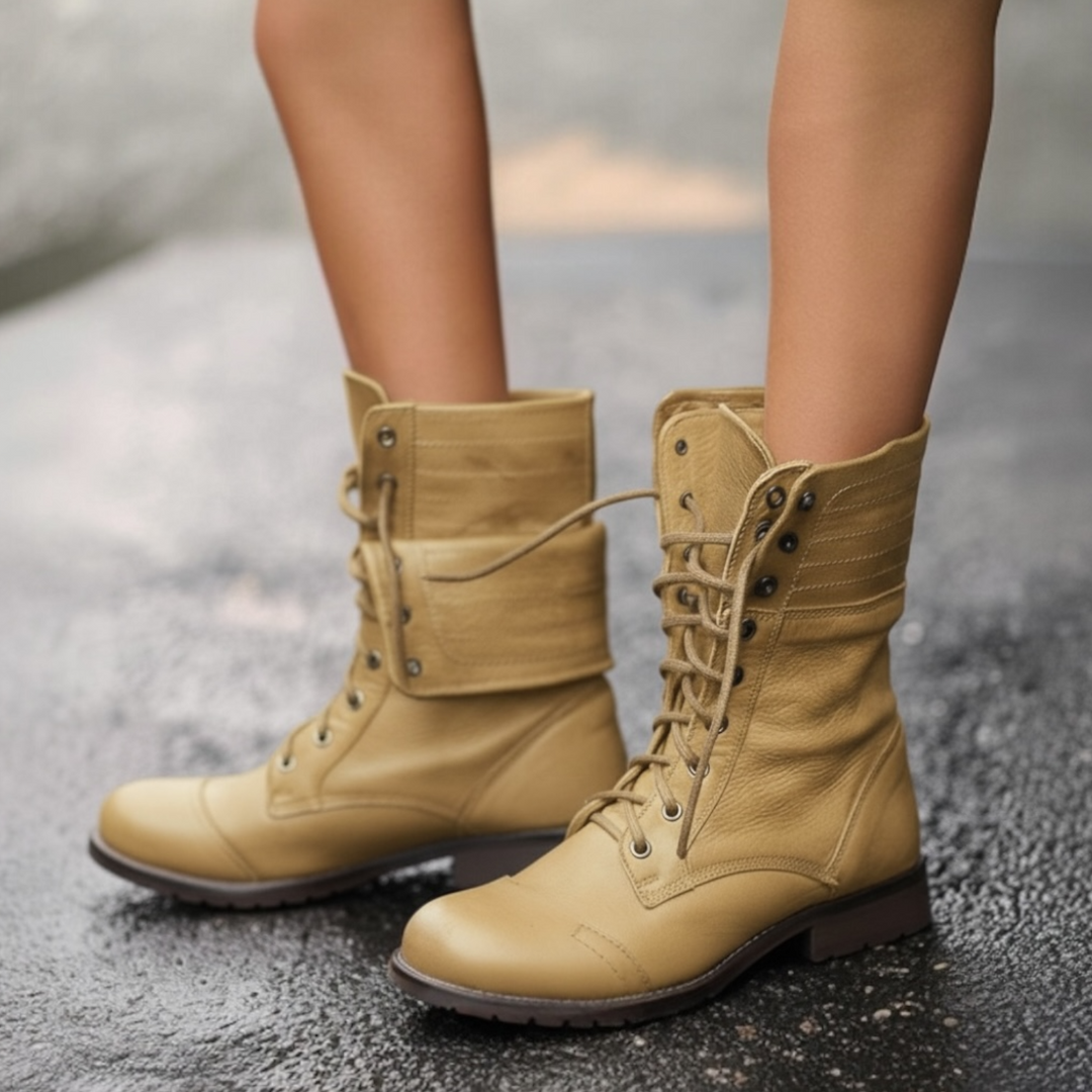 Women’s Boots | Combat Ankle with Lace-Up