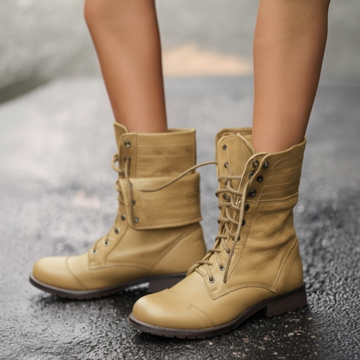Women’s Boots | Combat Ankle with Lace-Up