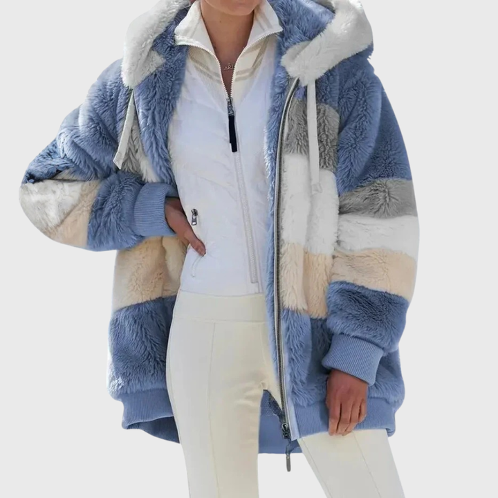 Jacket for Women | Hooded Fleece Zip-Up Teddy