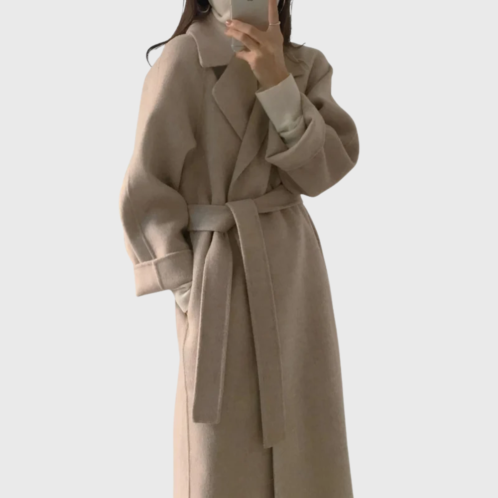 Coat for Women | Long Wrap Belted Outerwear