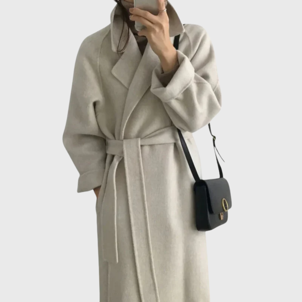 Coat for Women | Long Wrap Belted Outerwear