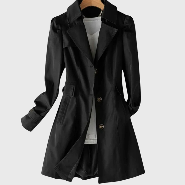 Coat for Women | Button Front Tailored Longline Coat