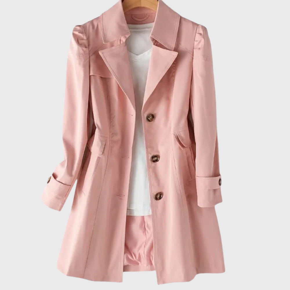 Coat for Women | Button Front Tailored Longline Coat