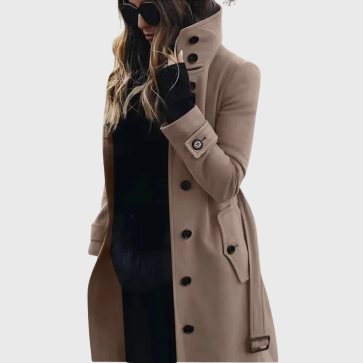 Coat for Women | Long Tailored Button Front