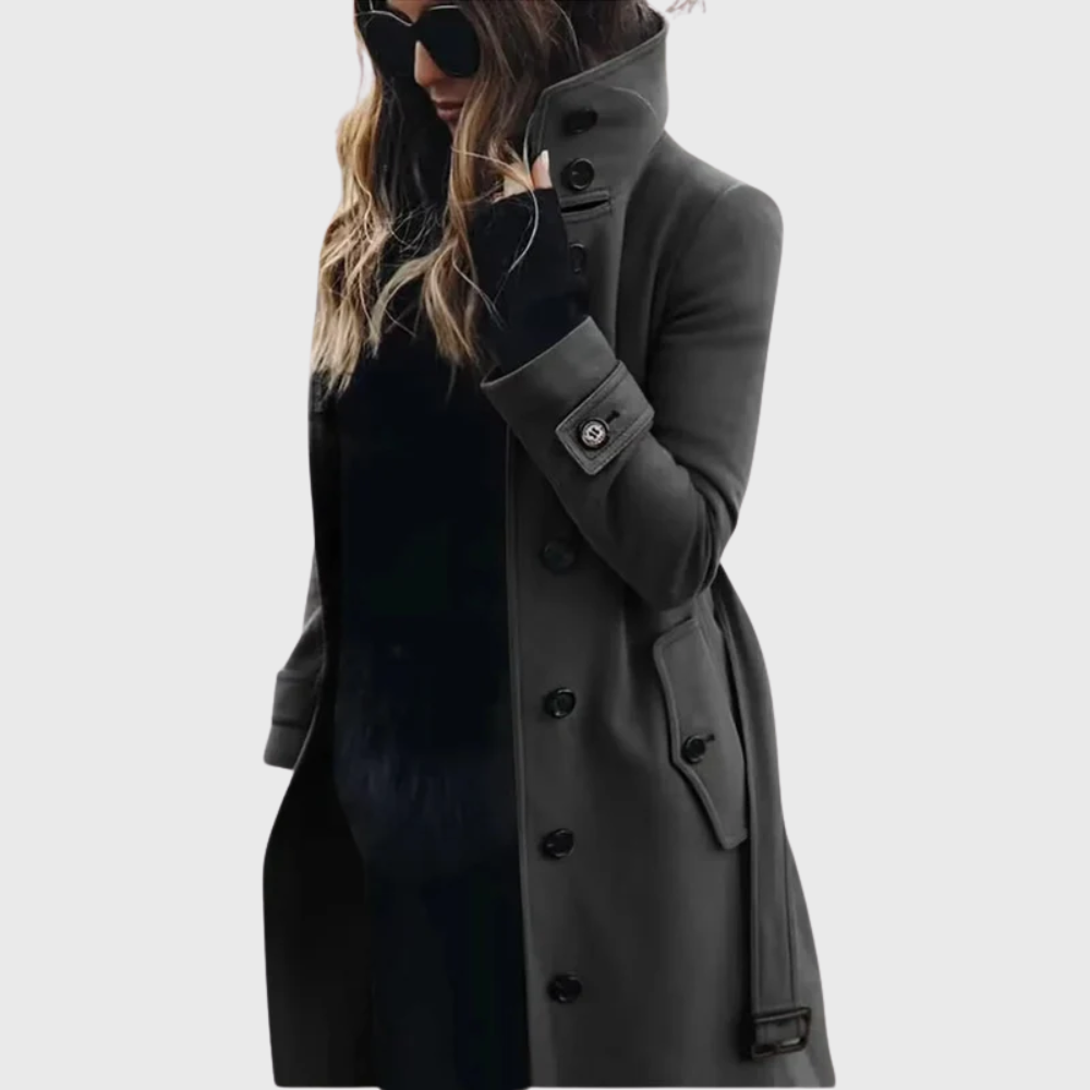Coat for Women | Long Tailored Button Front