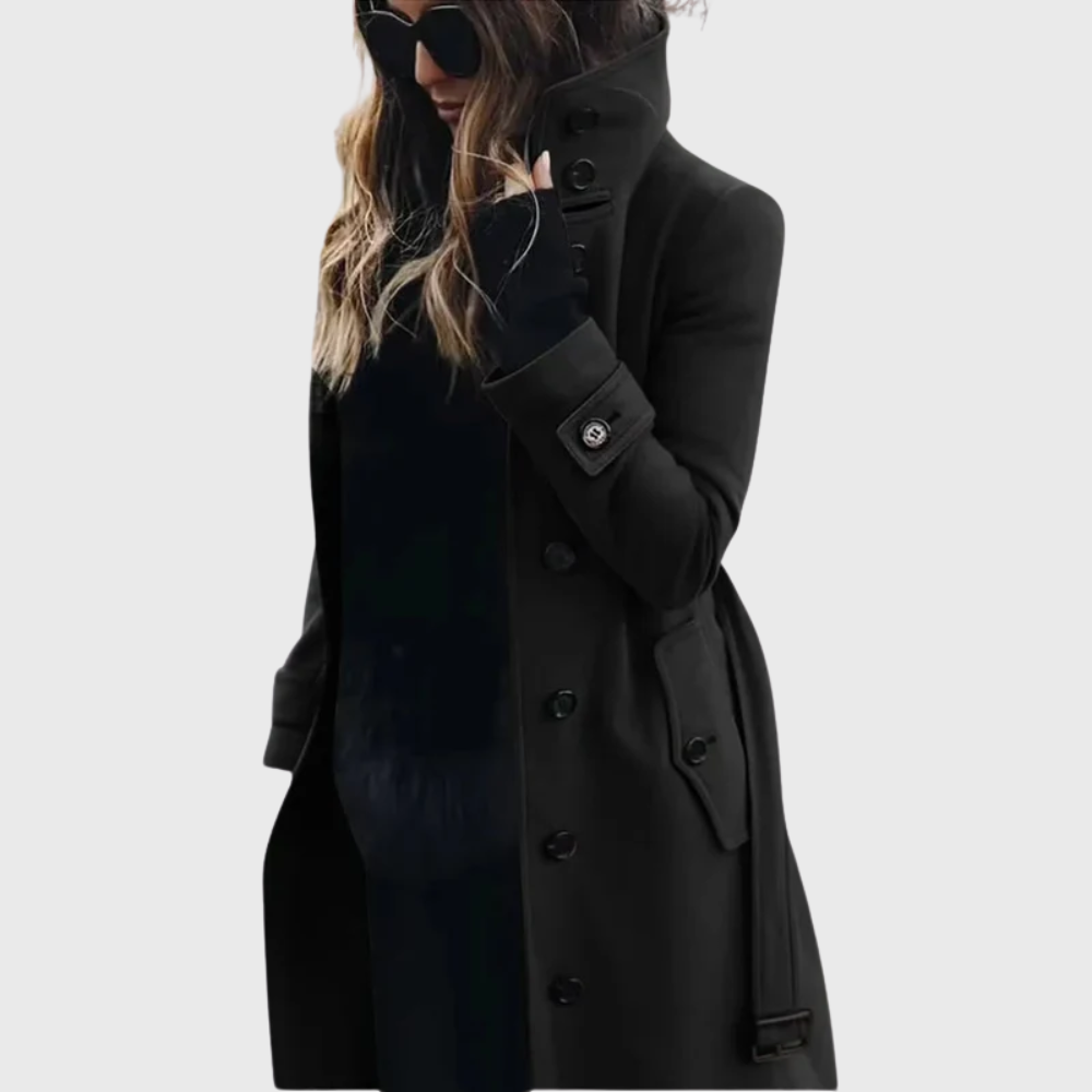 Coat for Women | Long Tailored Button Front