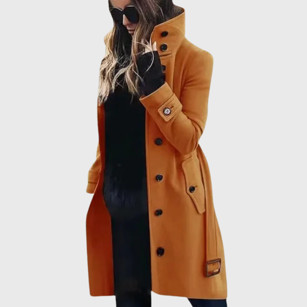 Coat for Women | Long Tailored Button Front