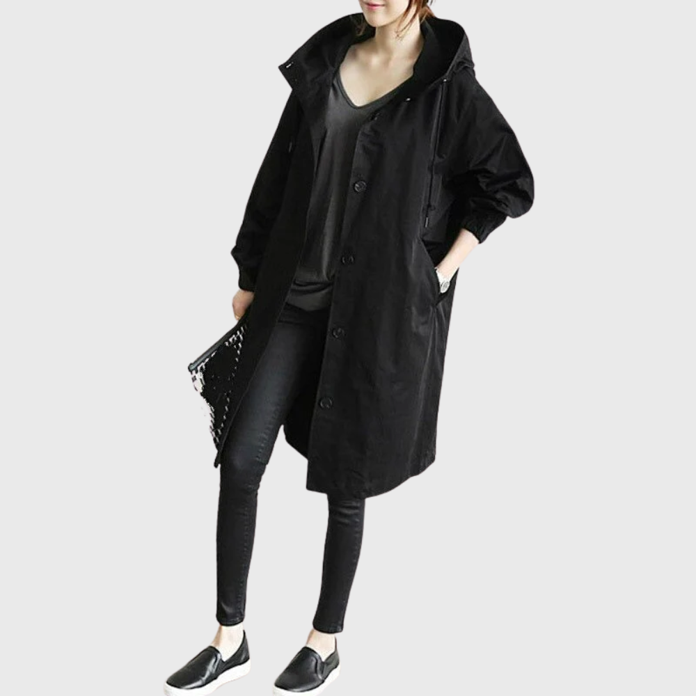 Coat for Women |  Button Front Trench Style