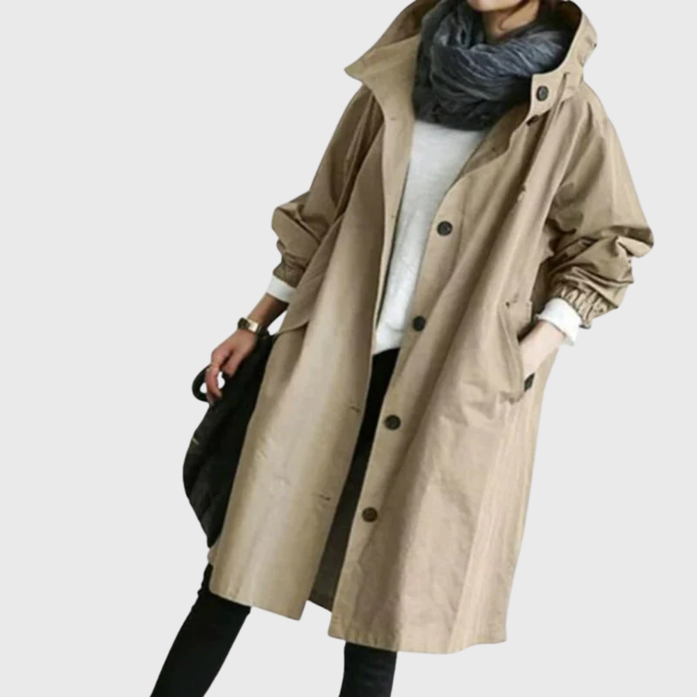Coat for Women |  Button Front Trench Style
