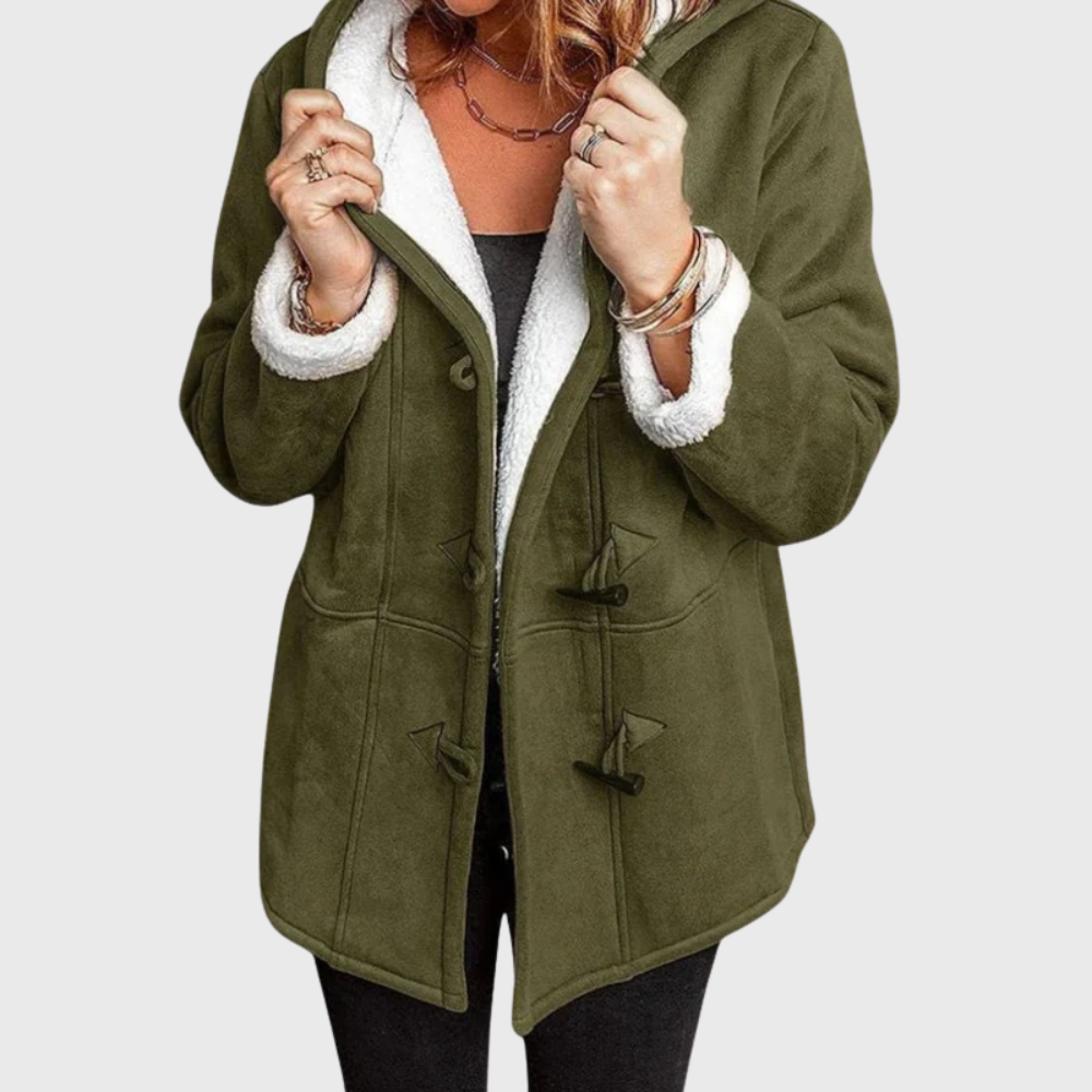 Jacket for Women | Hooded Button Front Style