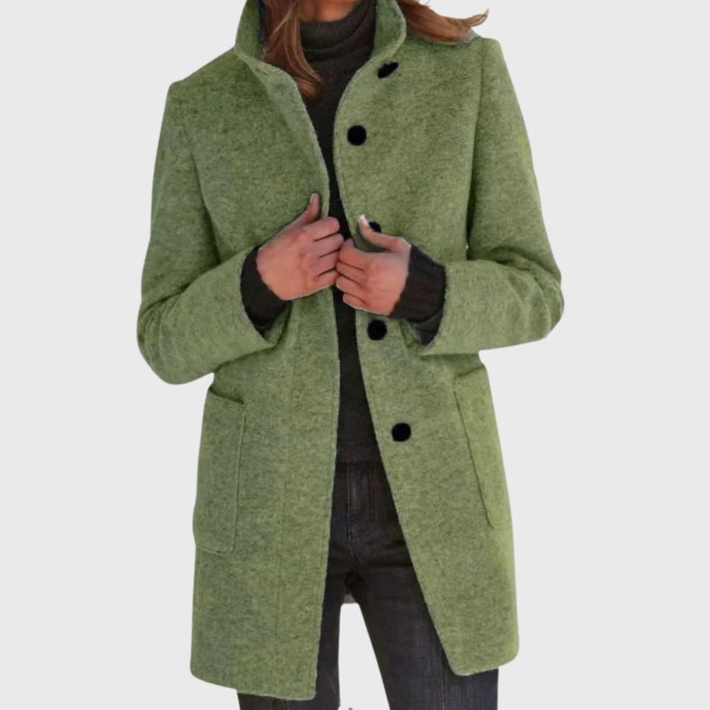 Coat for Women | Button Front Mid Length