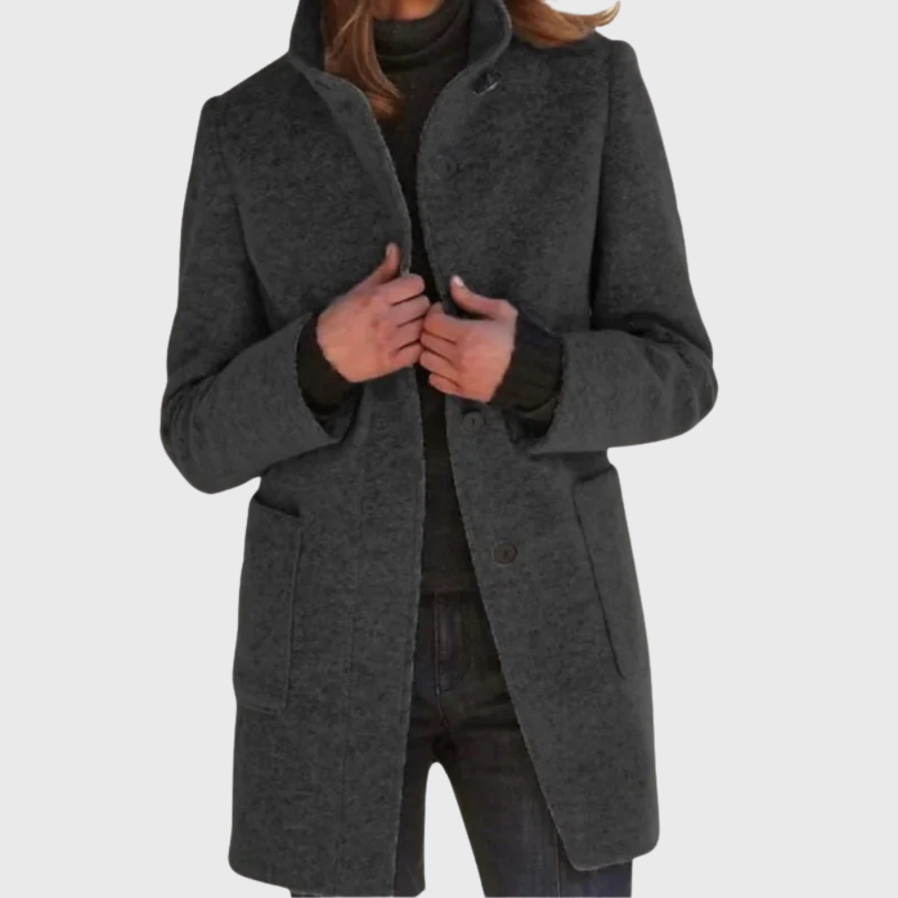Coat for Women | Button Front Mid Length