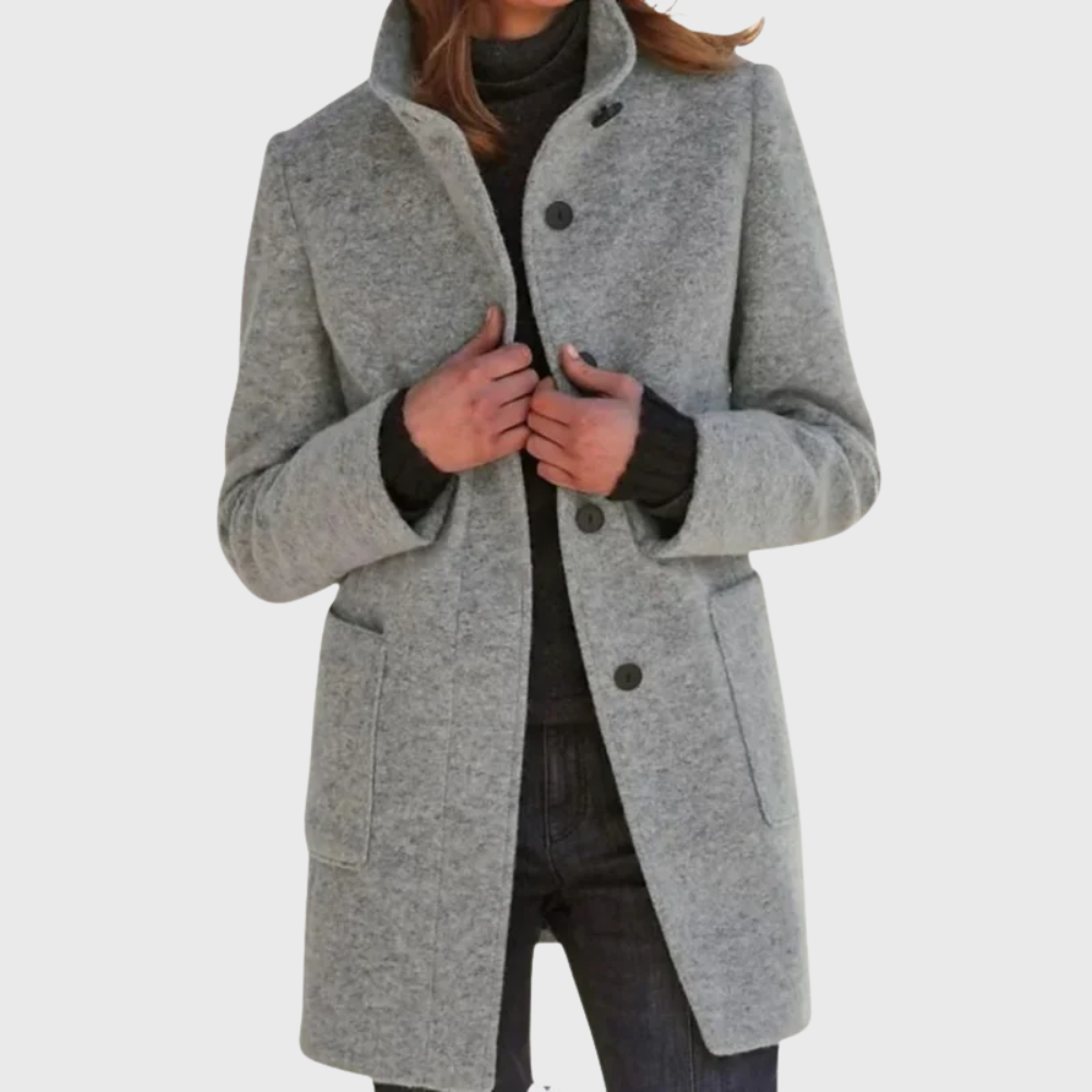 Coat for Women | Button Front Mid Length