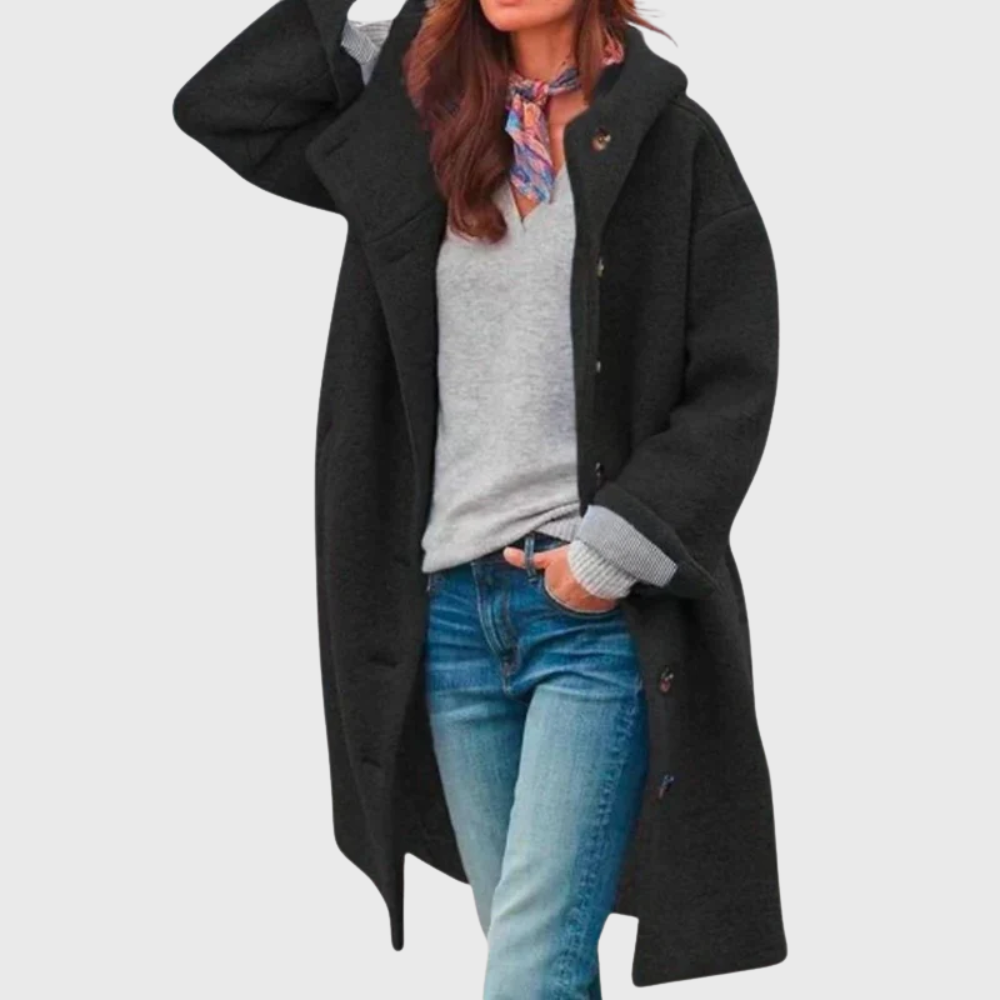 Coat for Women | Mid Length Button Front