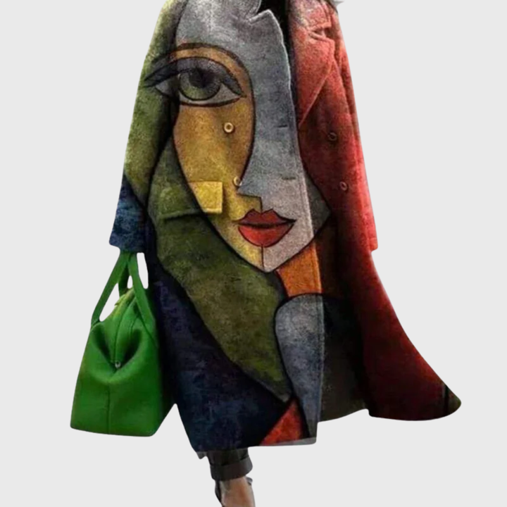 Coat for Women | Oversized Artistic Print