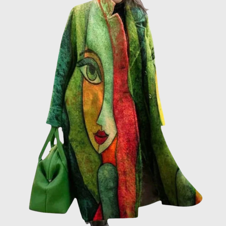 Coat for Women | Oversized Artistic Print