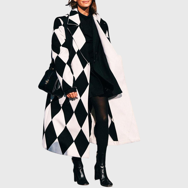 Coat for Women | Oversized Artistic Print