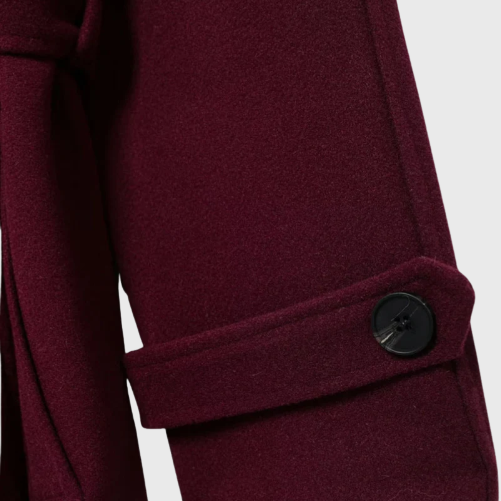 Coat for Women | Long Double Breasted Belted Outerwear