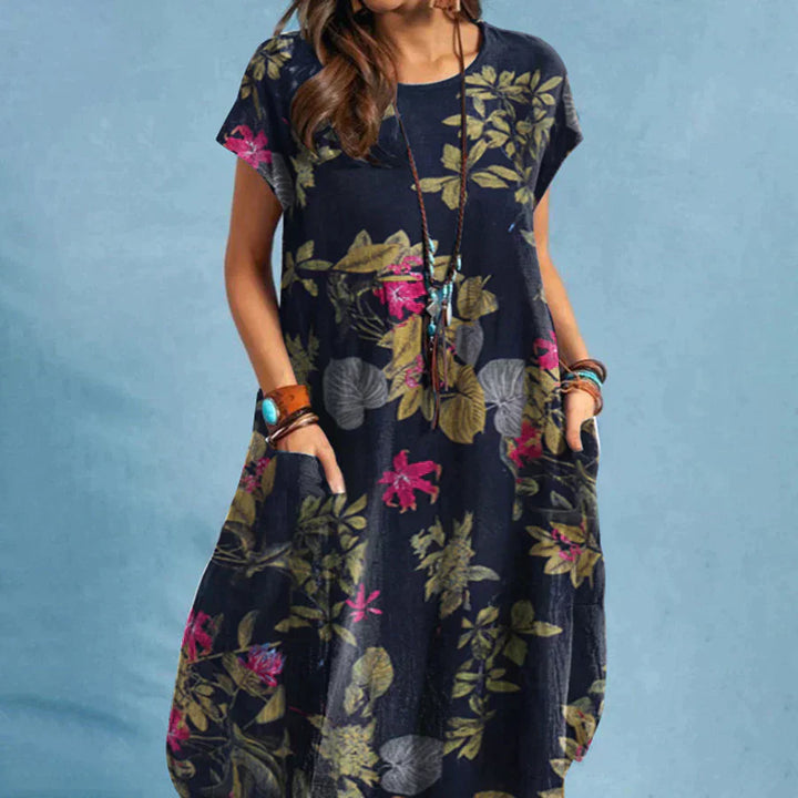 Women's Dress | Shift-Style Dress with Floral Design
