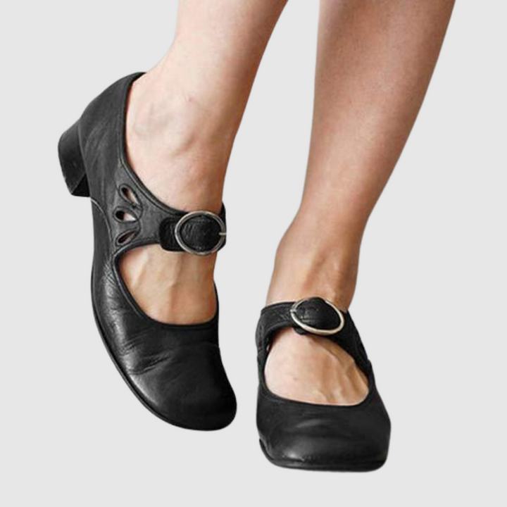 Women’s Mary Jane Shoes | Low Heel Buckle Strap