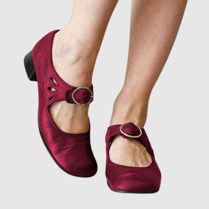 Women’s Mary Jane Shoes | Low Heel Buckle Strap