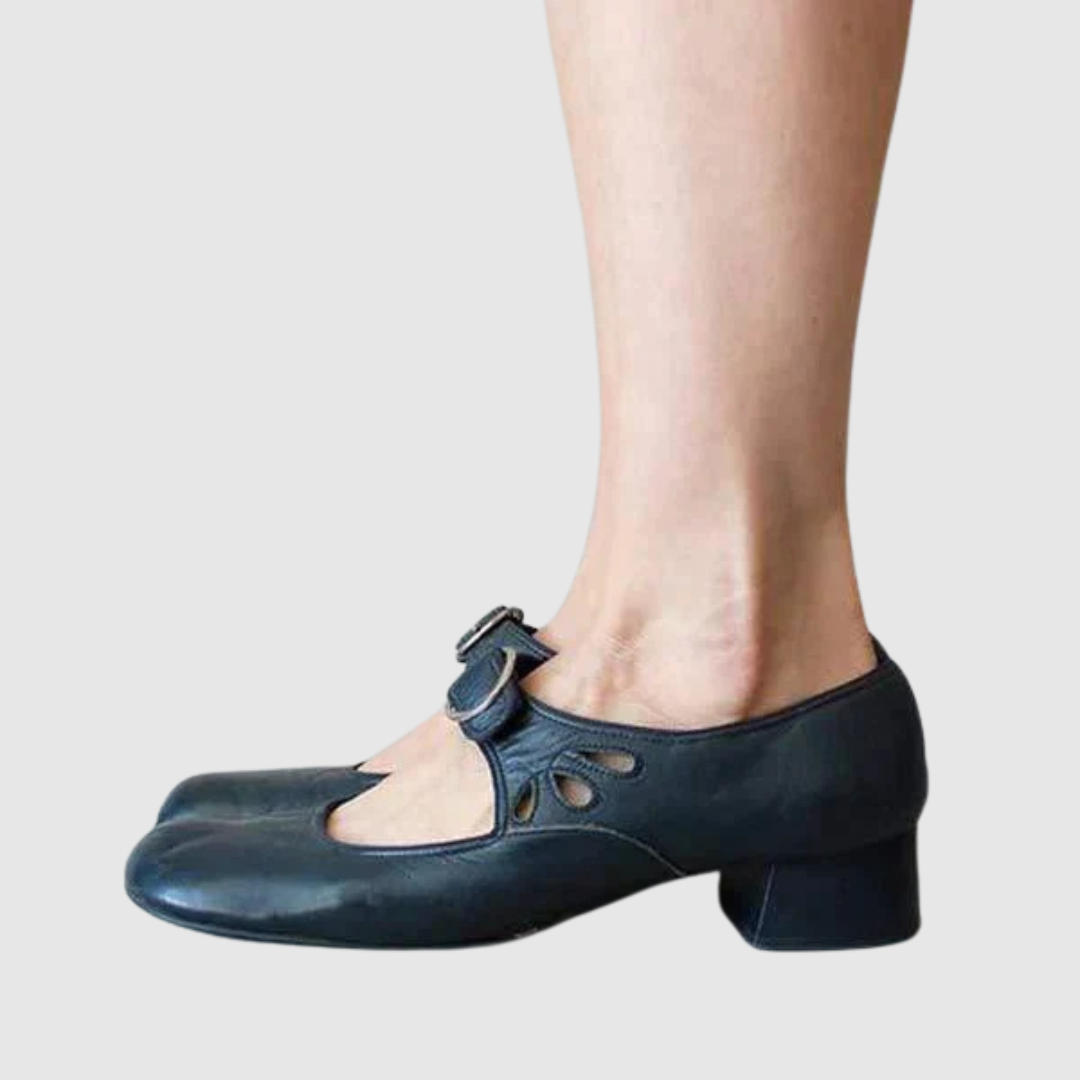 Women’s Mary Jane Shoes | Low Heel Buckle Strap
