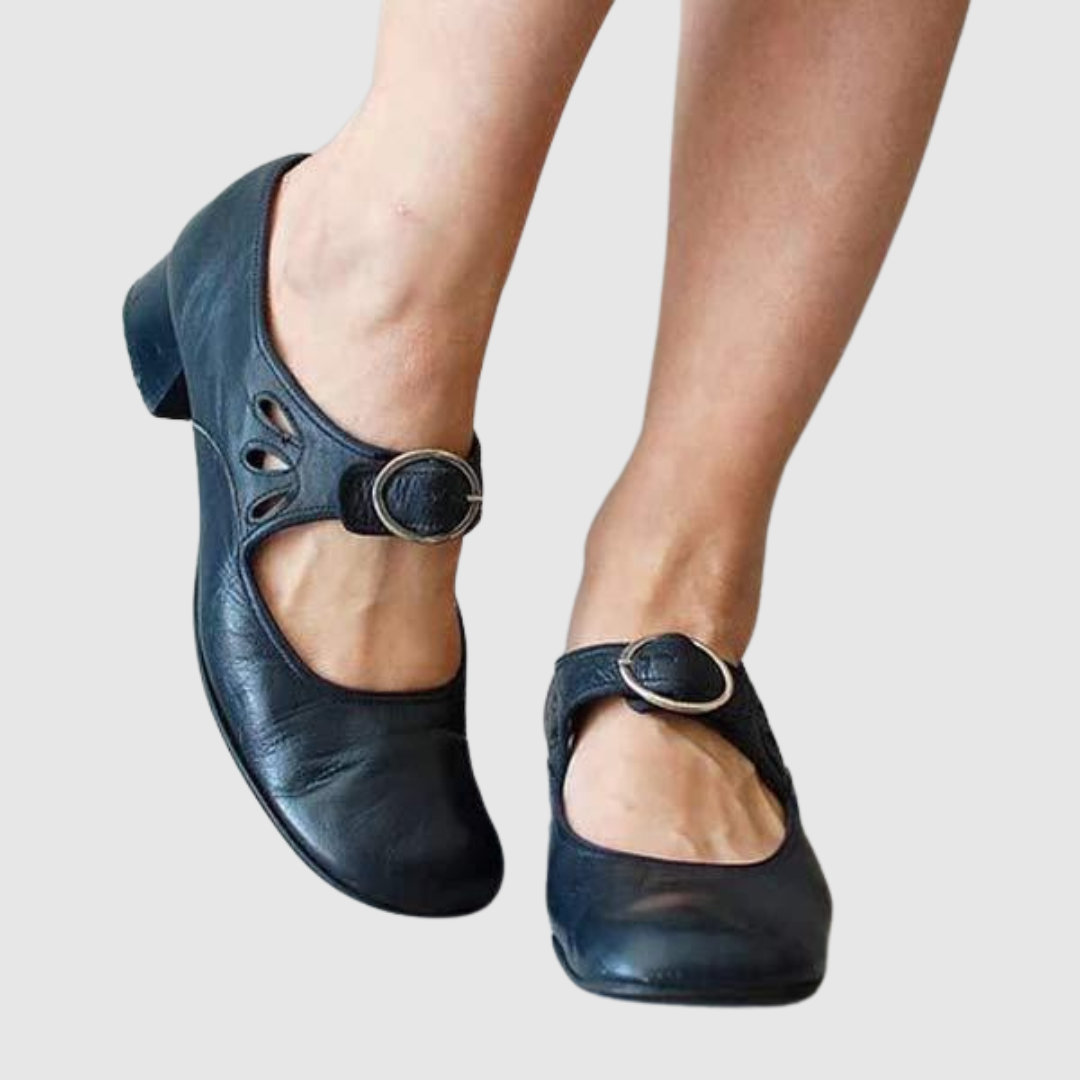 Women’s Mary Jane Shoes | Low Heel Buckle Strap
