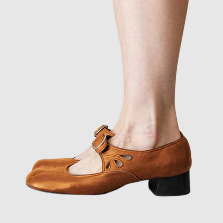 Women’s Mary Jane Shoes | Low Heel Buckle Strap