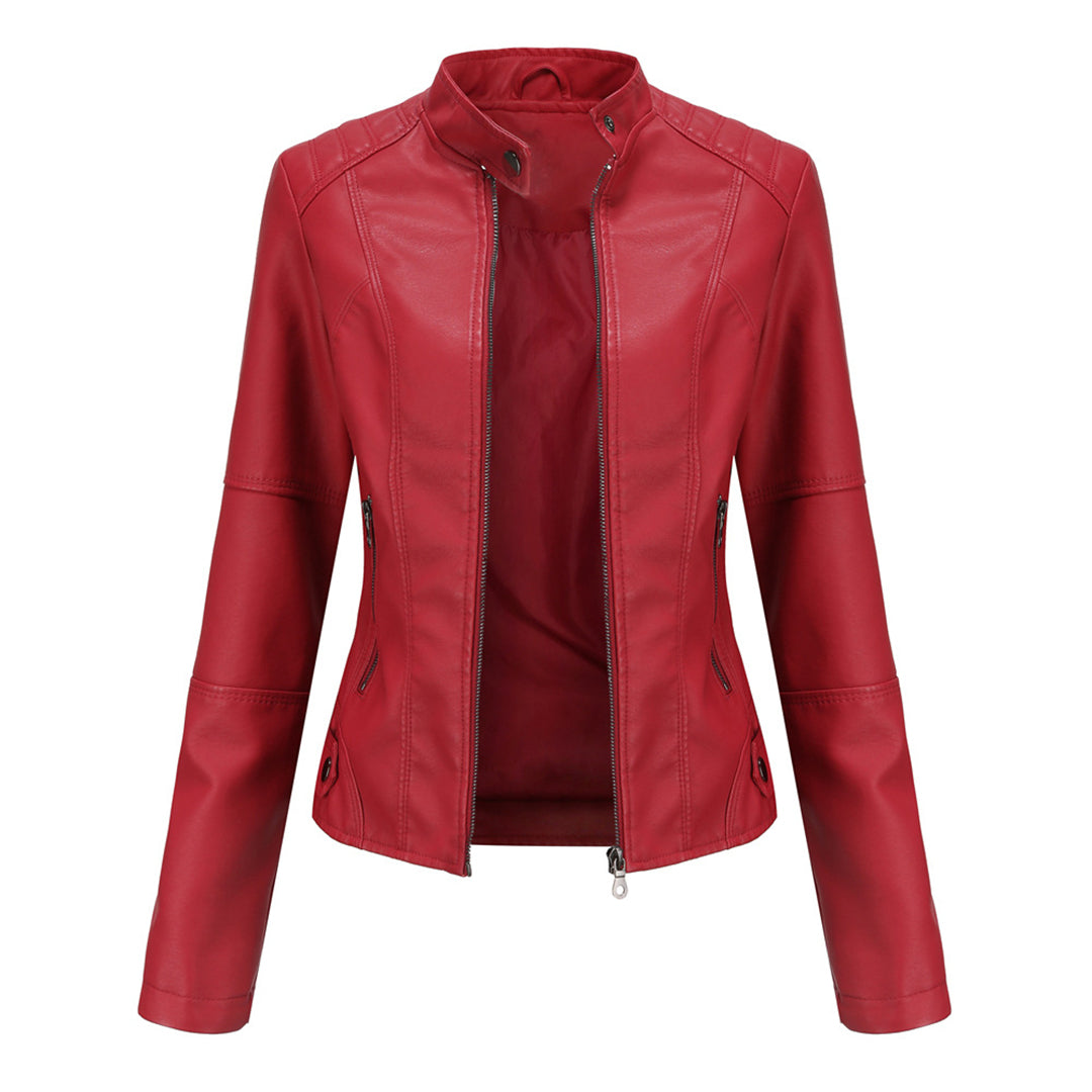 Women’s Jacket | Zip-Up Moto Fitted