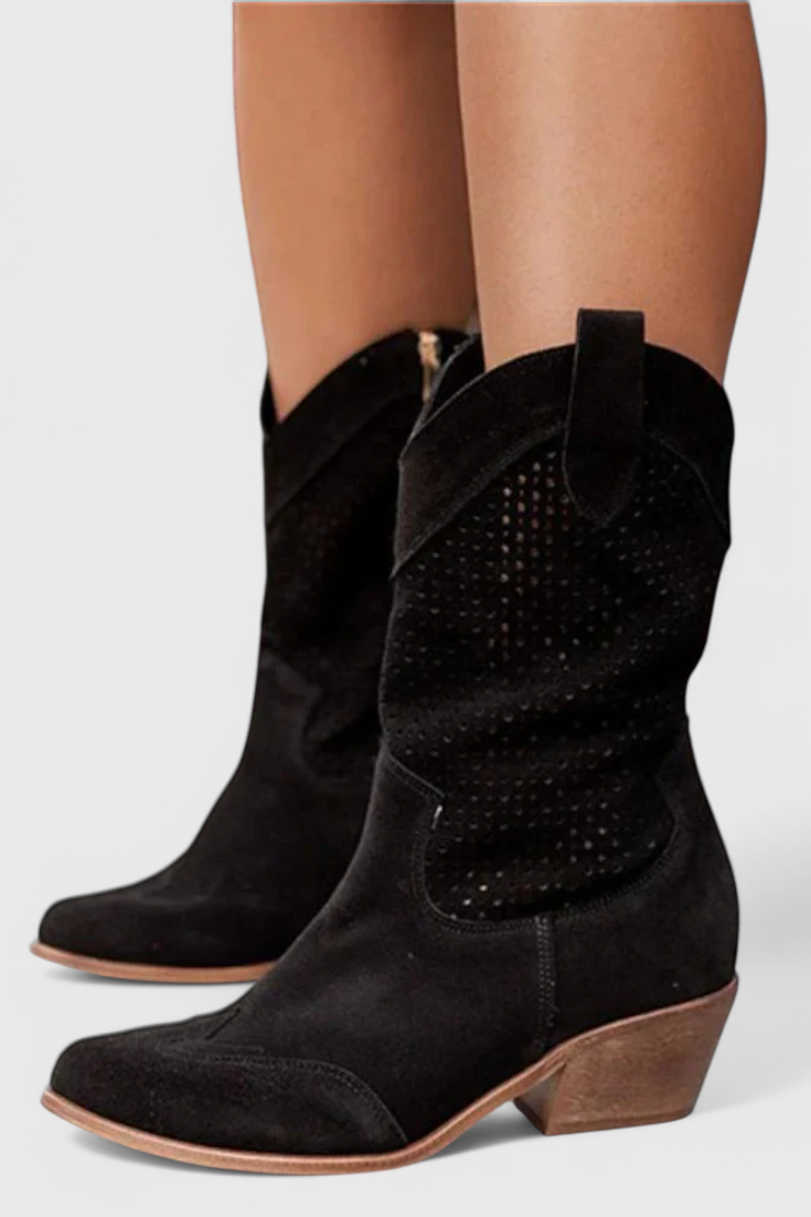Women’s Boots | Cowboy Block Heel Ankle