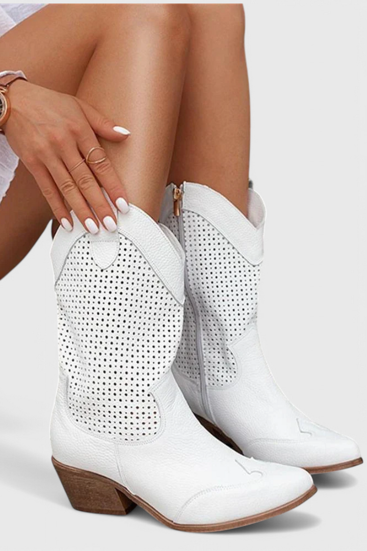 Women’s Boots | Cowboy Block Heel Ankle