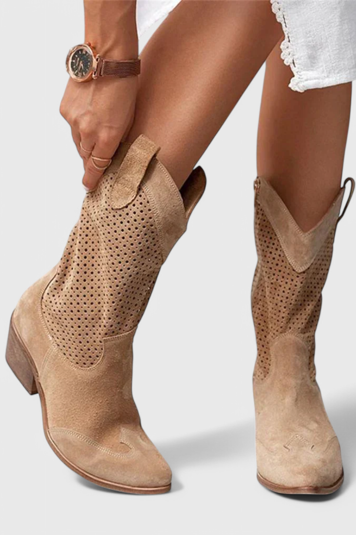 Women’s Boots | Cowboy Block Heel Ankle