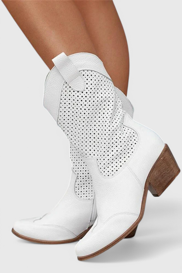 Women’s Boots | Cowboy Block Heel Ankle